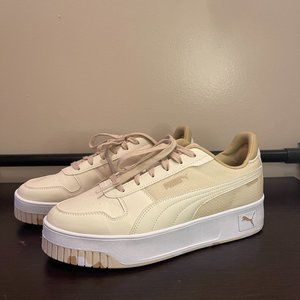 PUMA Beige Platform Sneakers